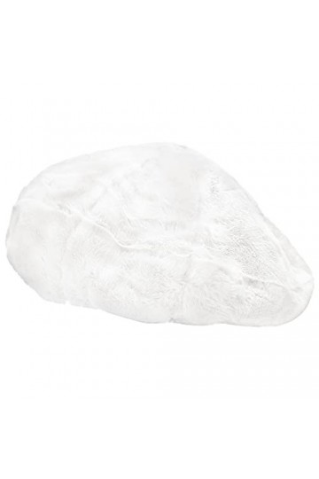 XYIYI Blanc Hiver Fausse Fourrure Béret Chapeaux Fluffy Fuzzy Chaud Français Béret pour Femmes Filles