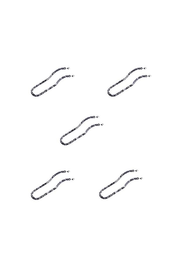 5 morceaux de chaîne for les yeux en fibre acrylique, robuste, antidérapant, anticorrosion, solide et ne tombe pas, étanche n