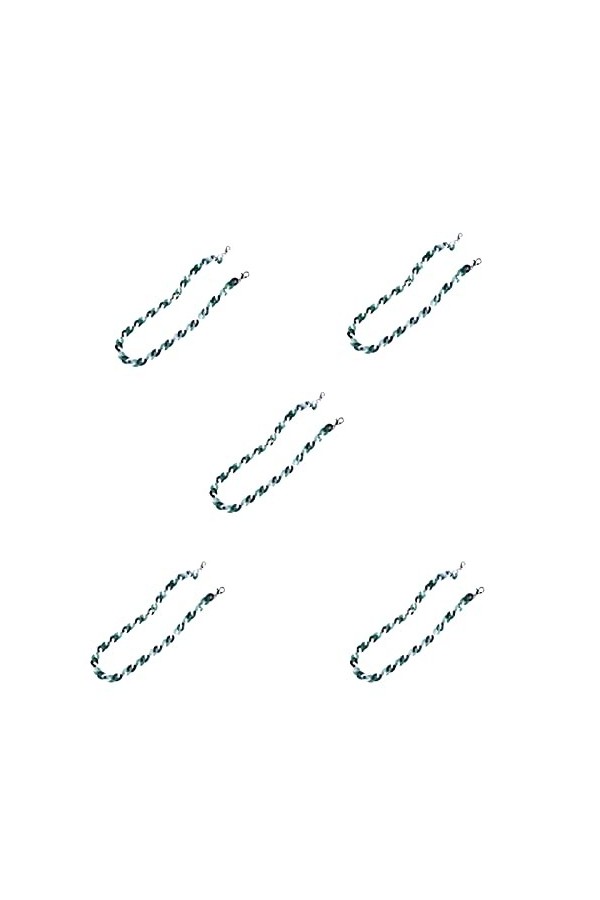 5 morceaux de chaîne for les yeux en fibre acrylique, mode moderne, petite et exquise, solide et ne tombe pas, imperméable n