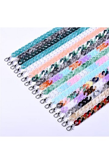 5 morceaux de chaîne for les yeux en fibre acrylique, mode moderne, petite et exquise, solide et ne tombe pas, imperméable n