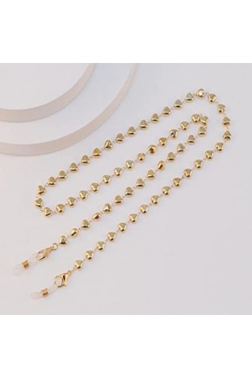 Chaîne de Lunettes de Mode for Femmes Simple Coeur Étoile Masque Chaîne Lunettes Longe Collier Lunettes de Soleil Corde Suspe