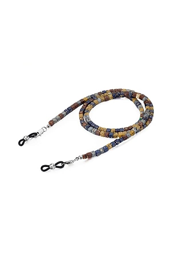 MINDONG HZH Böhmen mehrfarbige Steinschnüre Lesebrille Kette Frauen Sonnenbrille Zubehör Lanyard Hold-Träger couleur : A, ta