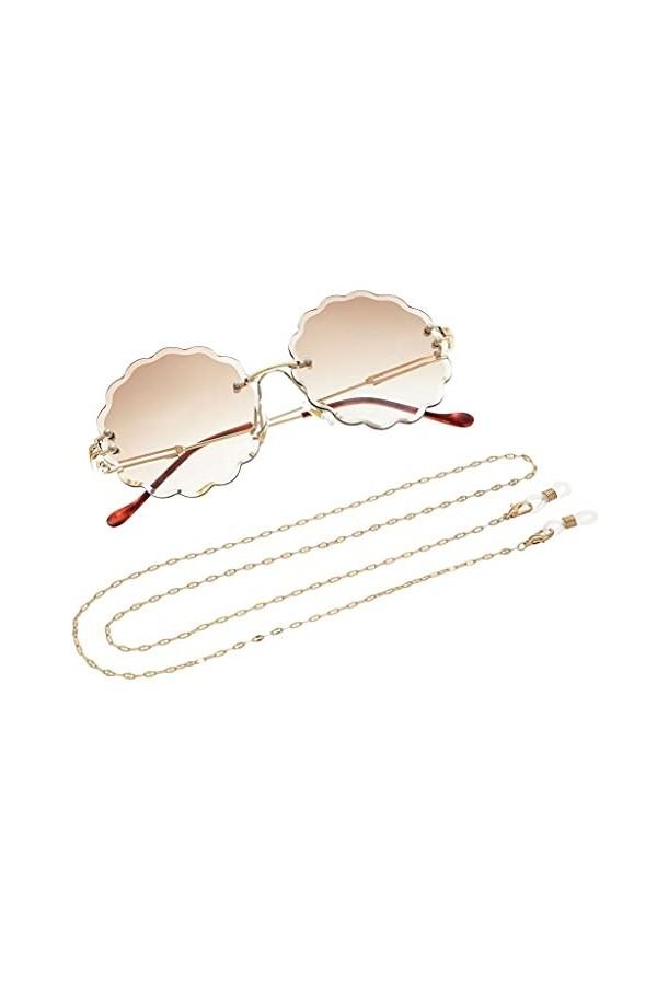 TKFDC Chaîne de lunettes pour femmes chaîne torsadée Lanière Lanyard lunettes Sangle Lunettes de soleil Cordes Casual Lunette