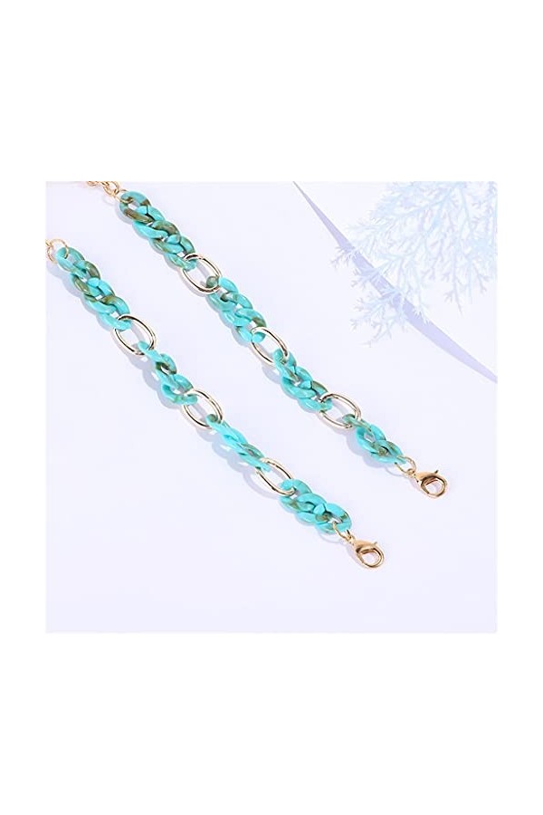 LLLY Chaîne De Lunettes Chaîne Boucle Acrylique pour Lunettes Lunettes de Soleil Bretelles Lanières Femmes Homme Cou Chains P