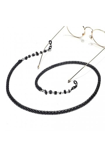FSHGSA Lunettes en métal Corde Lunettes Accessoires chaîne de Lunettes Pas Facile à décolorer chaîne de maïs Noir Audacieux