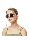 Chaîne de lunettes Chaîne antidérapante Lunettes en métal Sangles de lunettes de soleil Cordons de chaîne Sangle de lunettes 
