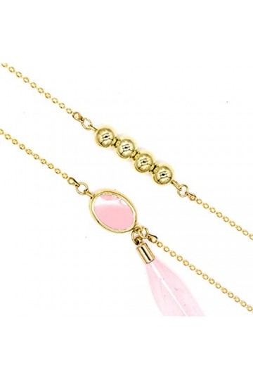 WJCCY Bohême Pink Pince Lunettes Chaîne Perles rondes Lanière Tenir Sangles Cordons Sunglasses Femmes Accessoires Color : A,