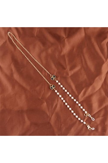 YANYUESHOP Perles Chaînes de Lunettes de Soleil pour Femmes Breloques en Métal Lunettes Longe Collier Porte-Lunettes Sangle C