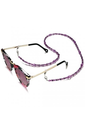 FIDDAA Chaîne de Lunettes Chaîne de Lunettes de Soleil Mode Masque de Perle Violet Chaîne de lanière Chaîne de Masque Facial