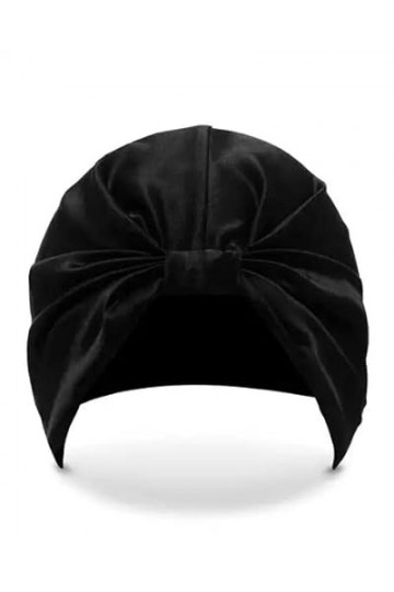 Geneerse Turbans pour femme Bonnet chimio Bonnet de sommeil Bonnet perte de cheveux Noir, Noir , Taille Unique