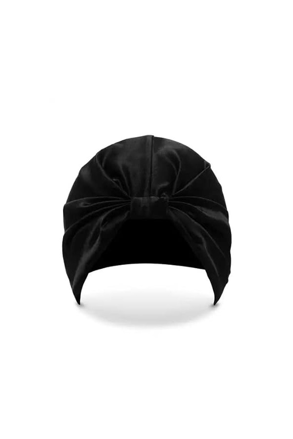 Geneerse Turbans pour femme Bonnet chimio Bonnet de sommeil Bonnet perte de cheveux Noir, Noir , Taille Unique