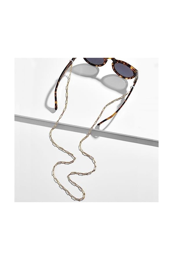 LHLLHL Corde de Lunettes Chaîne de Lunettes Chaîne de Lunettes en métal Corde Suspendue Cou Suspendu