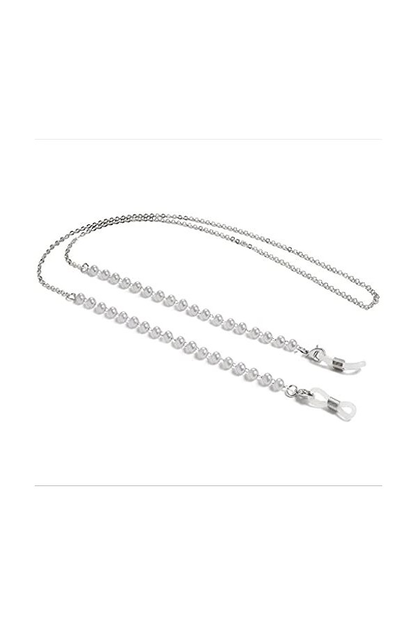 Chaînes de lunettes Perle noire Bracelet de lunettes Lunettes de lecture Chaîne suspendue Lunettes de soleil Porte-lunettes C