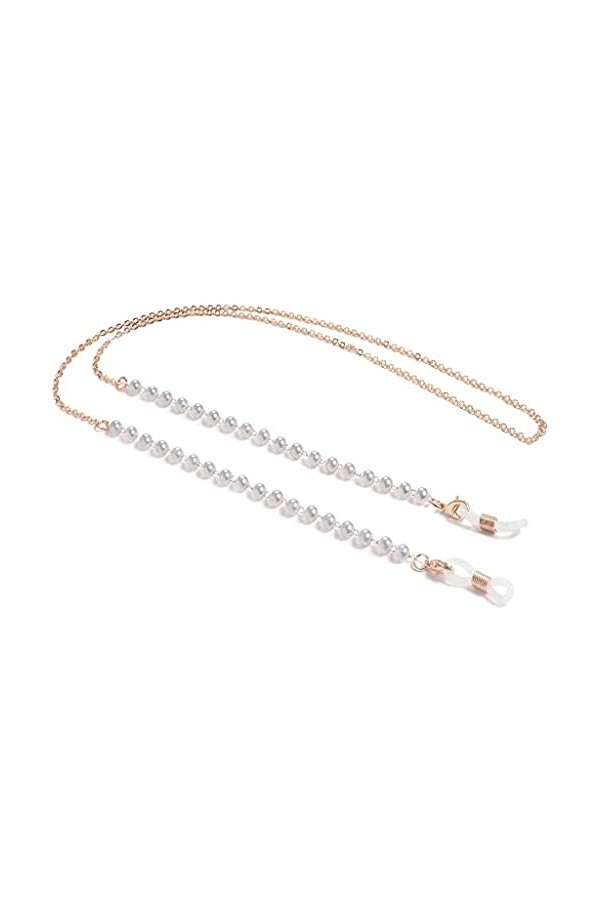 Chaînes de lunettes Perle noire Bracelet de lunettes Lunettes de lecture Chaîne suspendue Lunettes de soleil Porte-lunettes C