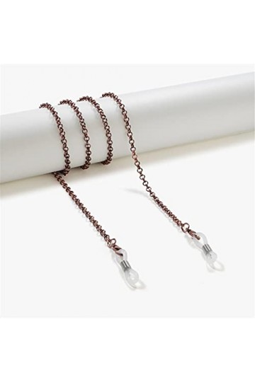 GJRFYJ Vintage Color Chain Cordons Lecture Lunettes Chaîne Mode Femmes Lunettes de soleil Accessoires Sangles de coiffure de 