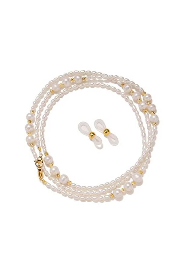 SOFERI Artificiel Élégant lunettes chaîne Imitation perle perlée lunettes chaînes lunettes sangle pour femmes lunettes de sol