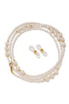 SOFERI Artificiel Élégant lunettes chaîne Imitation perle perlée lunettes chaînes lunettes sangle pour femmes lunettes de sol