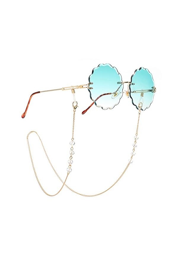 70cm Perles de Cristal Lien Chaîne Lunettes Cintre Collier Lunettes de Lecture Lunettes de Soleil Sangle Cordon Titulaire Co