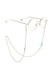FIDDAA Chaîne de Masque doré for Femme - Chaîne de Lunettes, chaîne de Lunettes de Soleil, chaîne de Lunettes Universelle, Ca