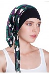 VUCDXOP Chemo Foulard Turban pour Femme, Bonnet en Coton Chimio Turban Bonnet de Chimio Élastique Tissu Foulards Cheveux en M