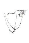 FIDDAA Porte-Sangle de chaîne de Lunettes de Lunettes Autour du Cou for Les Femmes, Lunettes de Soleil élégantes Lunettes de 