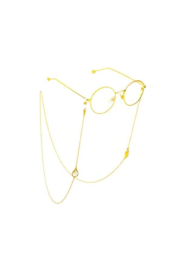 Accessoires Chaînes de lunettes en métal Gouttes deau Pendentifs Chaînes de lunettes Accessoires de mode Couleur : D, Taill