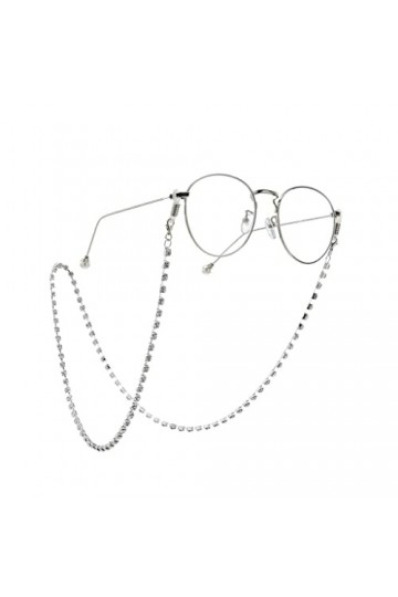 Strass Antidérapant Lunettes Chaîne Mode Lunettes Corde Longe Lunettes Accessoires Couleur : E, Taille : 1 D 1 