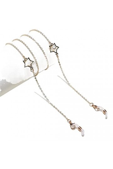 Générique Chaîne de Lunettes en Perles détoile dor Faite à la Main Longe de Corde de Lunettes antidérapante D Talla ?nica 