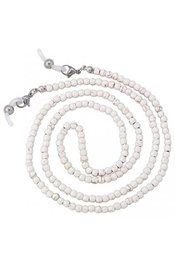 Lunettes Chaînes Vintage Pierre Naturelle Lunettes Chaînes Femmes Hommes Collier Sangle Antidérapant Agate Perlé Porte-Lunett