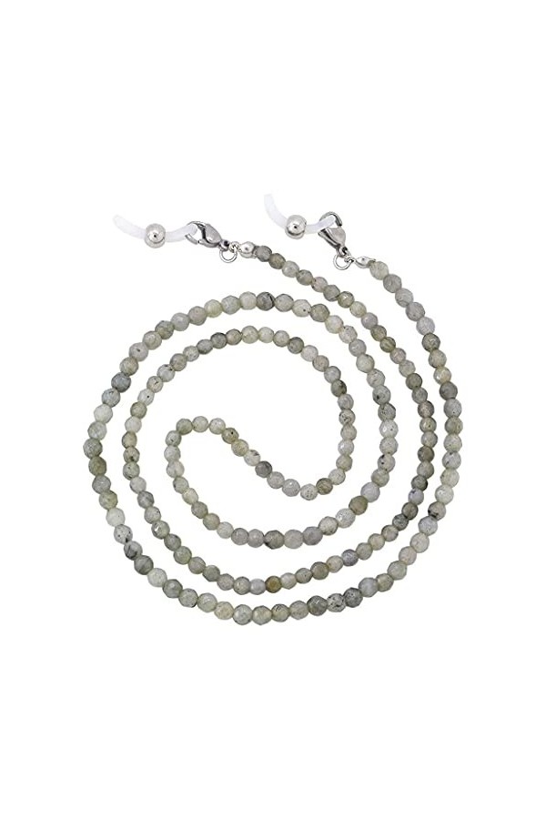 Lunettes Chaînes Vintage Pierre Naturelle Lunettes Chaînes Femmes Hommes Collier Sangle Antidérapant Agate Perlé Porte-Lunett