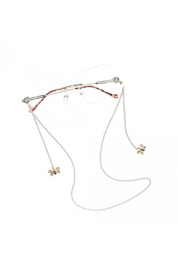 WJCCY Lecture de lunettes chaîne naturelle goutte à gouttes dhuile de pendentif chaîne pour lunettes cordons lanières femmes