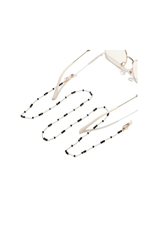 OQHAIR Chaîne de lunettes faite à la main antidérapante lunettes de mode personnalisées accessoires de lunettes de cordon de 