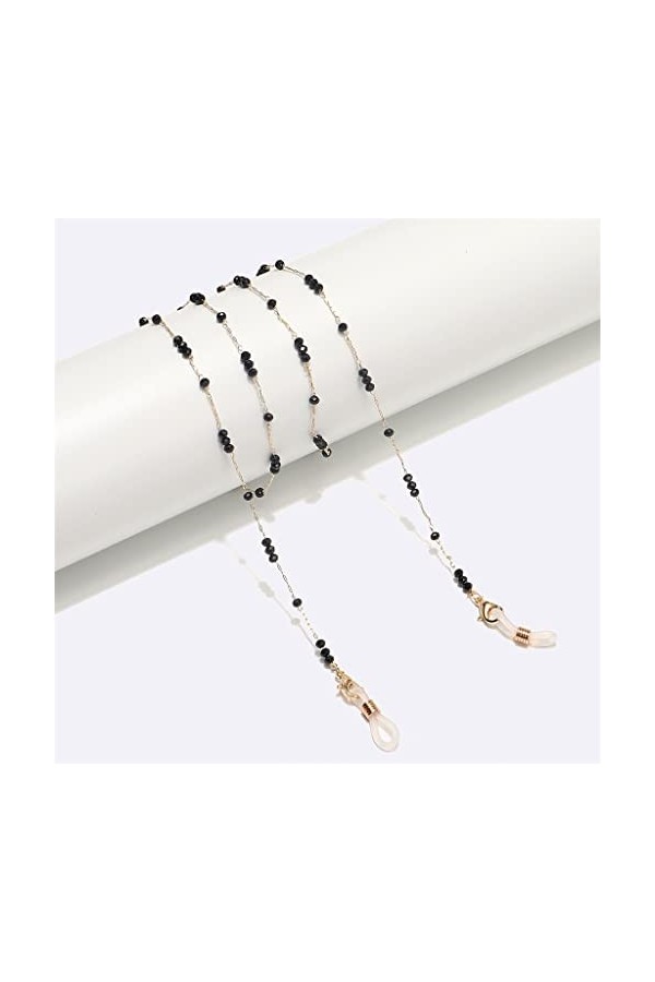 OQHAIR Chaîne de lunettes faite à la main antidérapante lunettes de mode personnalisées accessoires de lunettes de cordon de 