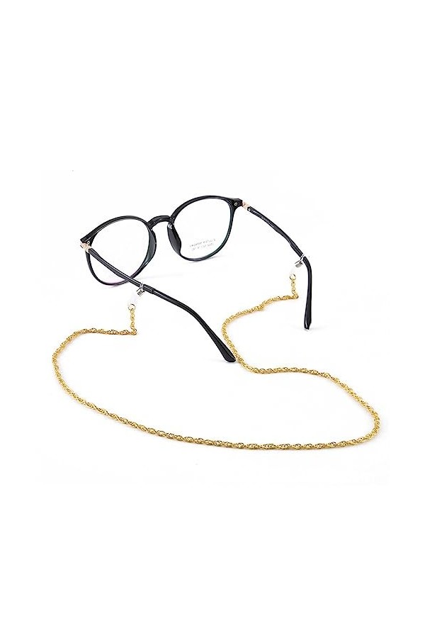 ZLXDPBF Chaîne de Lunettes en métal Lunettes de Corde suspendues Lunettes de Corde Sangle antidérapante