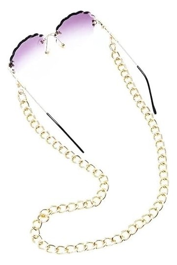 BBAUER Chaînes de lunettes de lunettes for femmes collier en métal vintage cordon de lunettes élégant sangles de lunettes de 