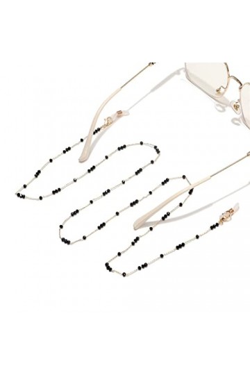 TONZN Chaîne de lunettes faite à la main antidérapante lunettes de mode personnalisées accessoires de lunettes de cordon de c