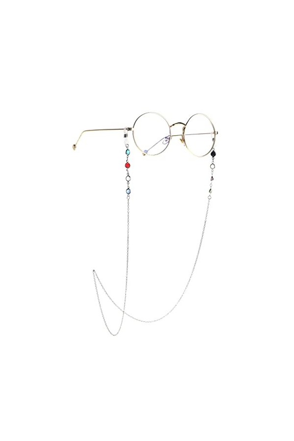 LIUZH Chaîne de lunettes de soleil chaîne de lunettes de soleil style universitaire cordon de lunettes couleur : D, taille :