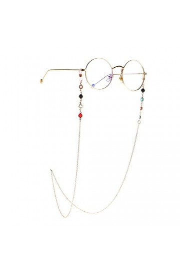 LIUZH Chaîne de lunettes de soleil chaîne de lunettes de soleil style universitaire cordon de lunettes couleur : Argento, ta