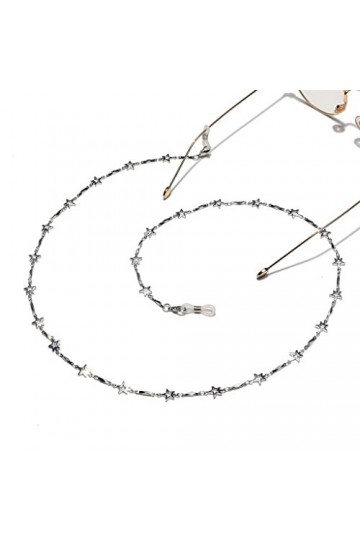 Chaîne de lunettes en forme détoile en cuivre faite à la main Chaîne de lunettes Couleur : E, Taille : 1 E 1 