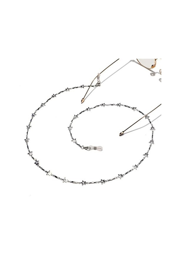 Chaîne de lunettes en forme détoile en cuivre faite à la main Chaîne de lunettes Couleur : E, Taille : 1 E 1 
