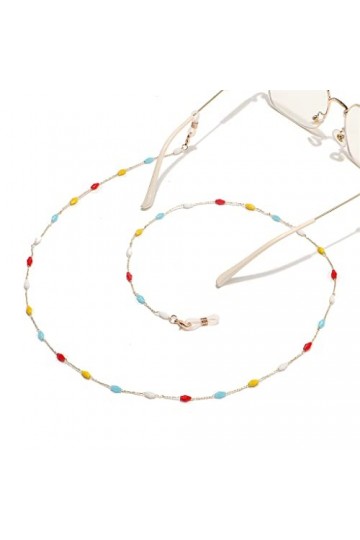 OQHAIR Chaîne de lunettes en cristal faite à la main Lunettes de mode personnalisées Corde Longe Accessoires de lunettes D T