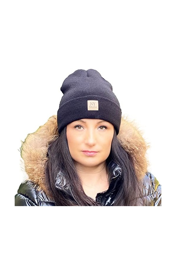 NYS Bonnet dhiver pour Femme - Plusieurs Couleurs - Bonnet dhiver Chaud pour Femme - Bonnet élégant pour Femme - pour Autom