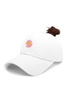 BLURBE Casquette Femme Queue De Cheval - Chapeau de Baseball Cap,Homme Queue Casquette Réglable Broderie Marguerite Cap Sport