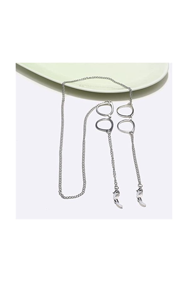 MJWDP Corde à Lunettes en métal Pendentif for Lunettes en Or Chaîne à Lunettes Faite à la Main Chaîne à Lunettes