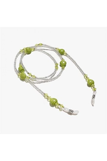 WJCCY Bohemia 4 Couleurs Bloc de verrouillage de couleur Cordons de perles Lecture Lunettes Chaîne Mode Femmes Sunglasses Acc