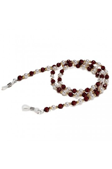 OQHAIR Cordon de lanière de cou perlé pour lunettes de soleil pour lunettes de soleil, sangle de chaîne, corde de porte-cordo