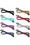 DSFEN 8 pièces Corde à Lunettes Cuir Velours Sangle Support chaîne Lunettes lanière Sport Verre Cordons Collier chaîne Access