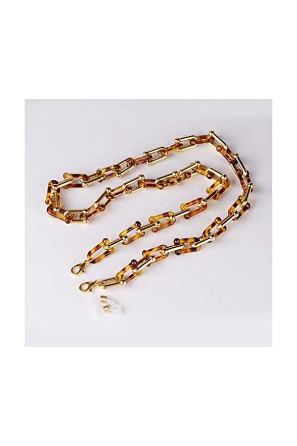 TKFDC Chaîne de lunettes acryliques for femmes coutures lunettes de soleil Sangles filles hommes lunettes de cordon Color : 