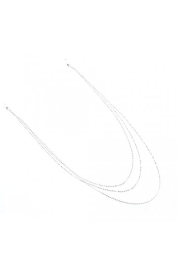 XOUVY 1 pièces en métal antidérapant Lunettes chaîne Lunettes lanière Lunettes de Soleil Collier Cordon Cou Sangle Support Lu