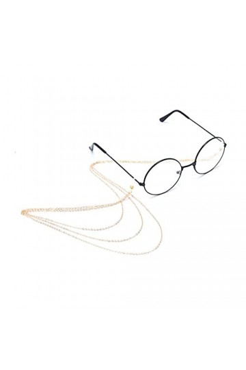 XOUVY 1 pièces en métal antidérapant Lunettes chaîne Lunettes lanière Lunettes de Soleil Collier Cordon Cou Sangle Support Lu